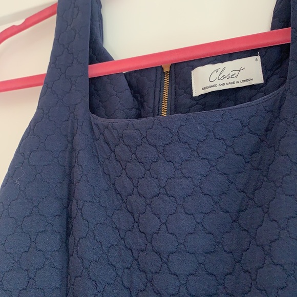 Navy flowy dress - Picture 3 of 4